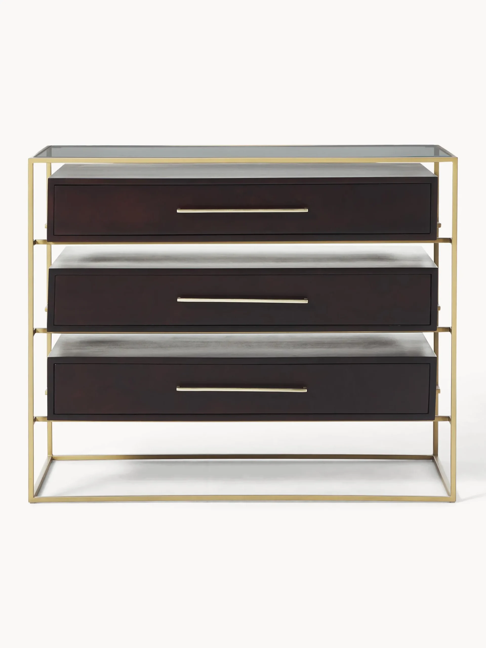 Cassettiera in legno di mango Lyle