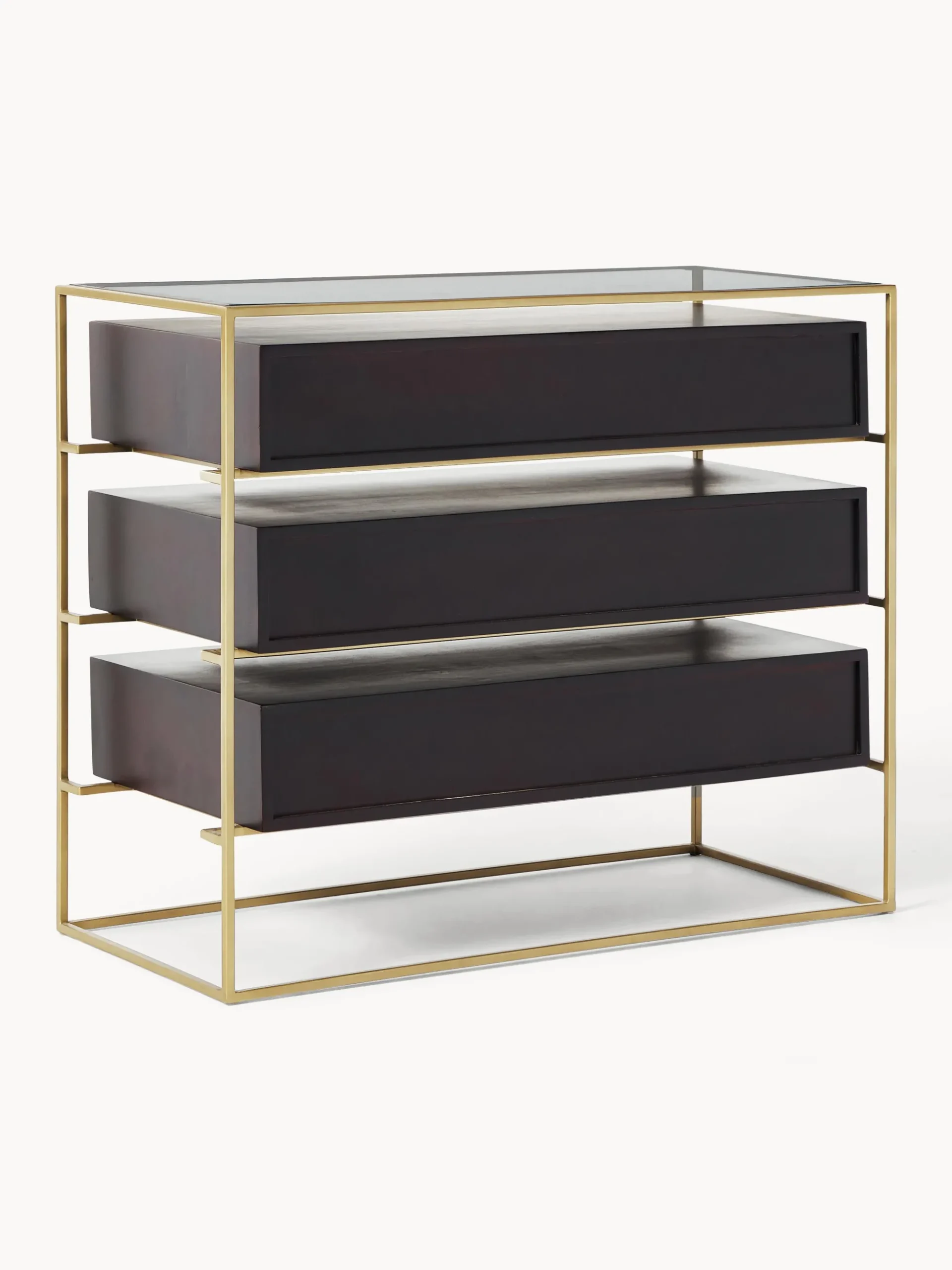 Cassettiera in legno di mango Lyle
