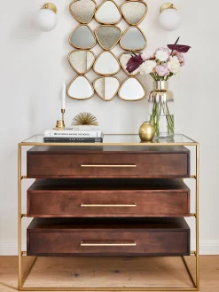 Cassettiera in legno di mango Lyle