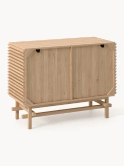 Cassettiera in legno di quercia Pierce