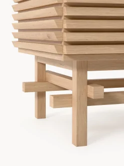 Cassettiera in legno di quercia Pierce