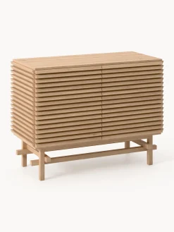 Cassettiera in legno di quercia Pierce