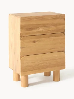 Cassettiera in legno di quercia Cadi
