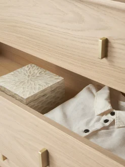 Cassettiera in legno di quercia Diana