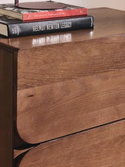 Cassettiera in legno di quercia Cadi