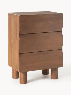 Cassettiera in legno di quercia Cadi