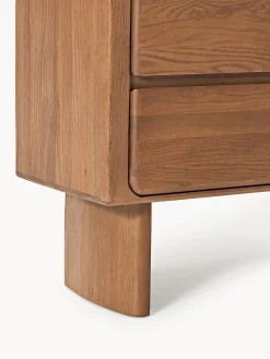 Cassettiera in legno di quercia Chandler
