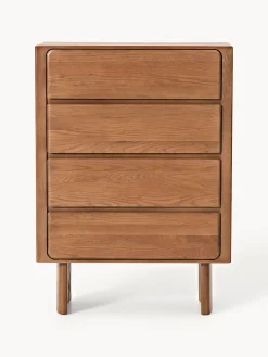 Cassettiera in legno di quercia Chandler