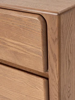 Cassettiera in legno di quercia Chandler