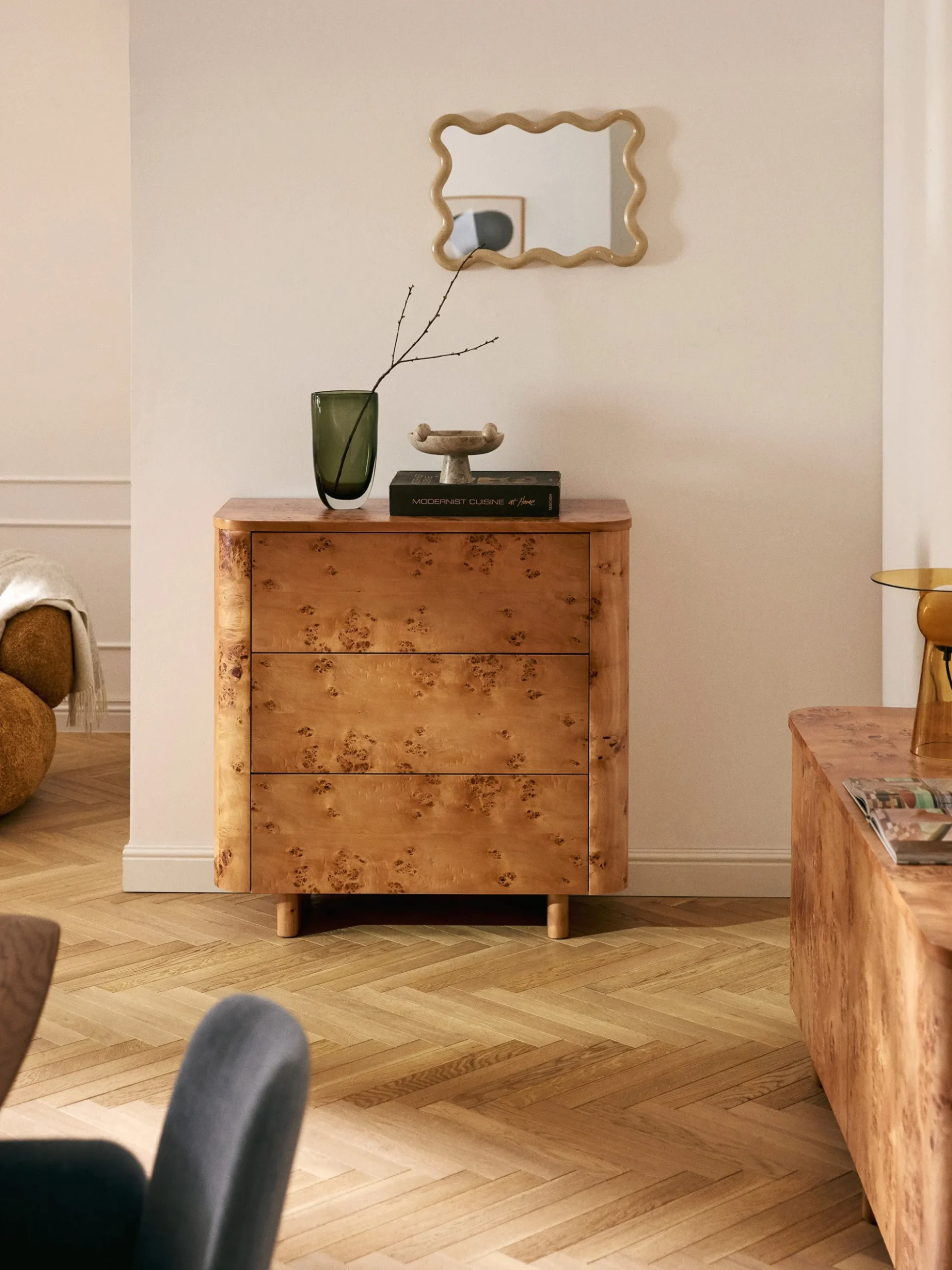 Cassettiera in legno Tobia