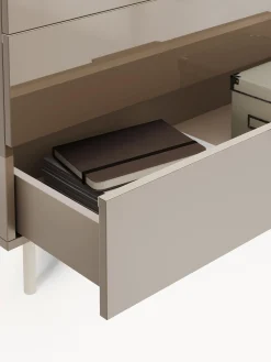 Cassettiera molto lucida Lennie