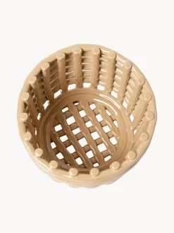 Cestino fatto a mano in ceramica Nalan, alt. 15 cm