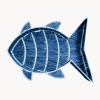 Cestino in rafia fatto a mano Fish
