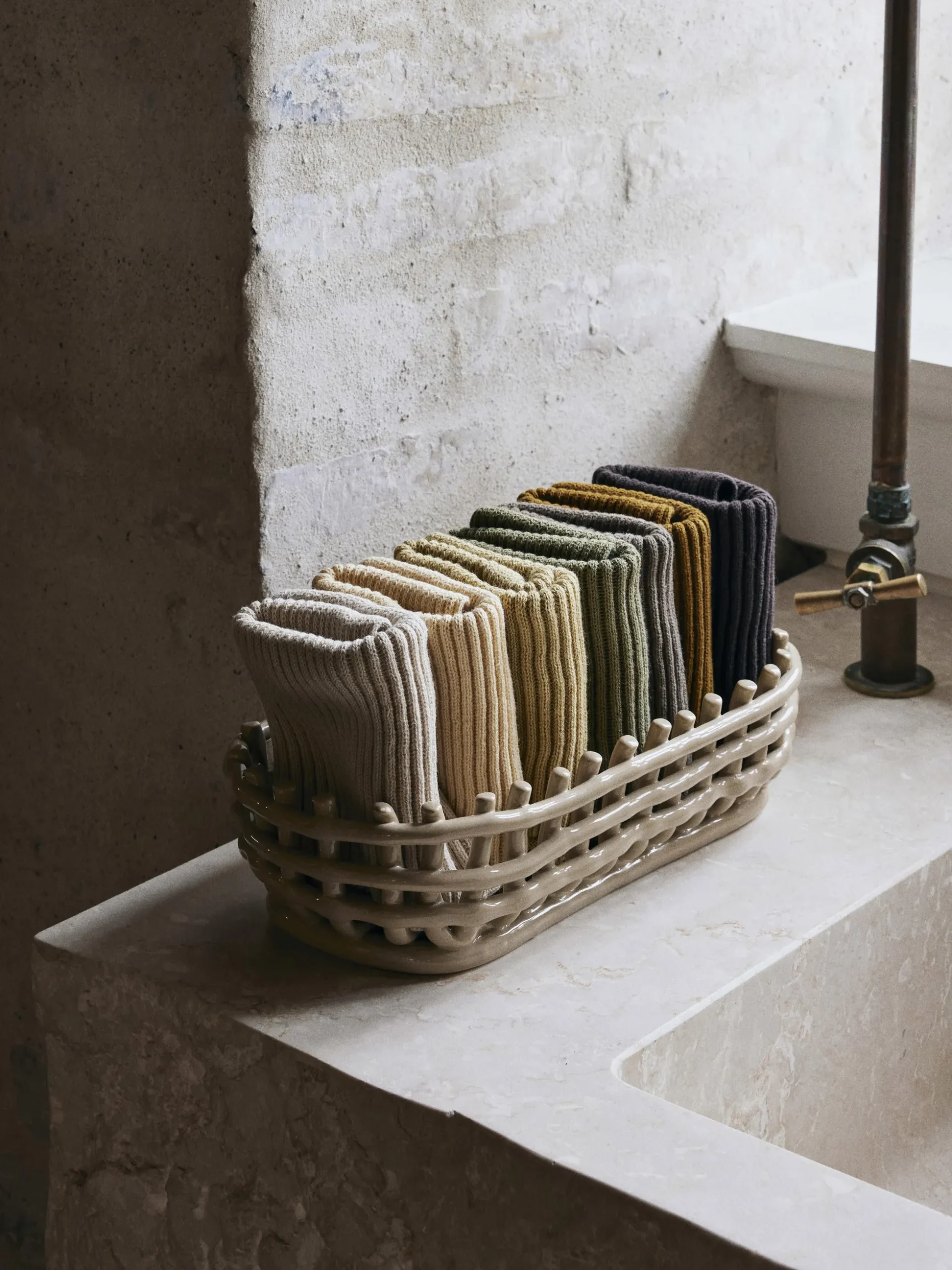 Cesto in ceramica fatto a mano Nalan