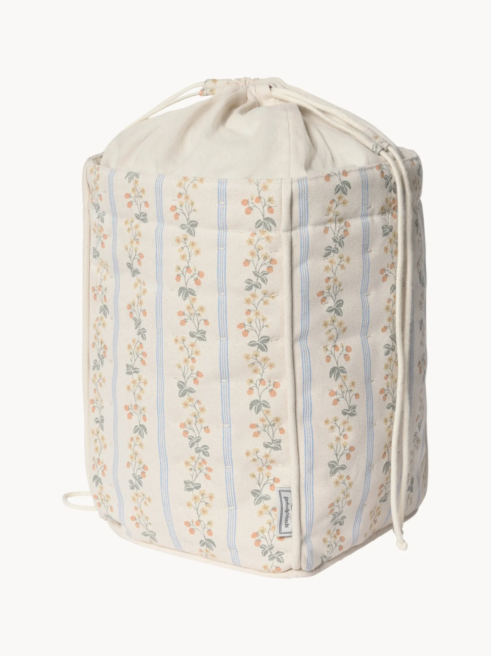 Cesto portaoggetti in cotone azzurro Sky Blue