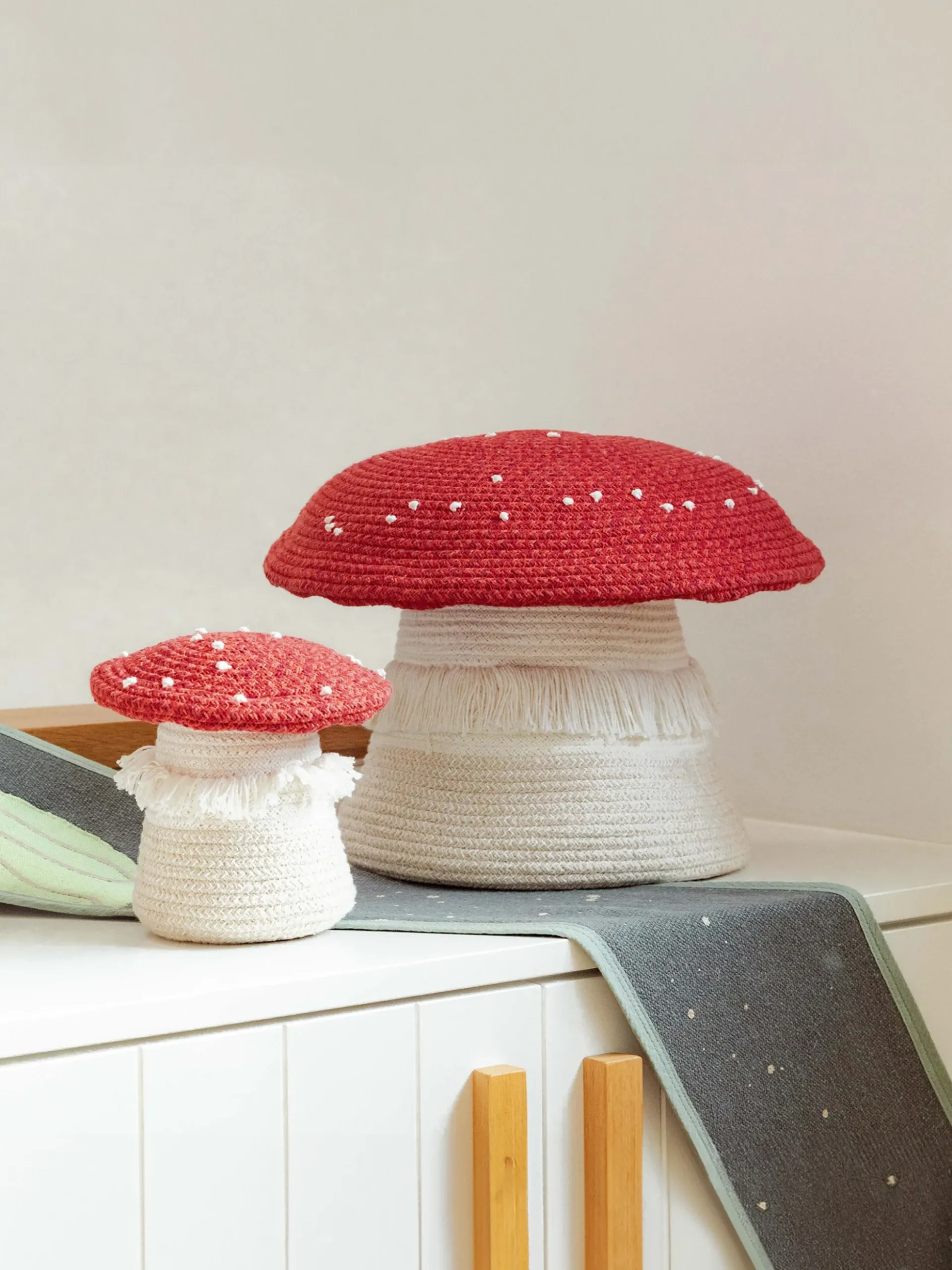 Cesto portaoggetti per bambini fatto a mano Back To School con coperchio