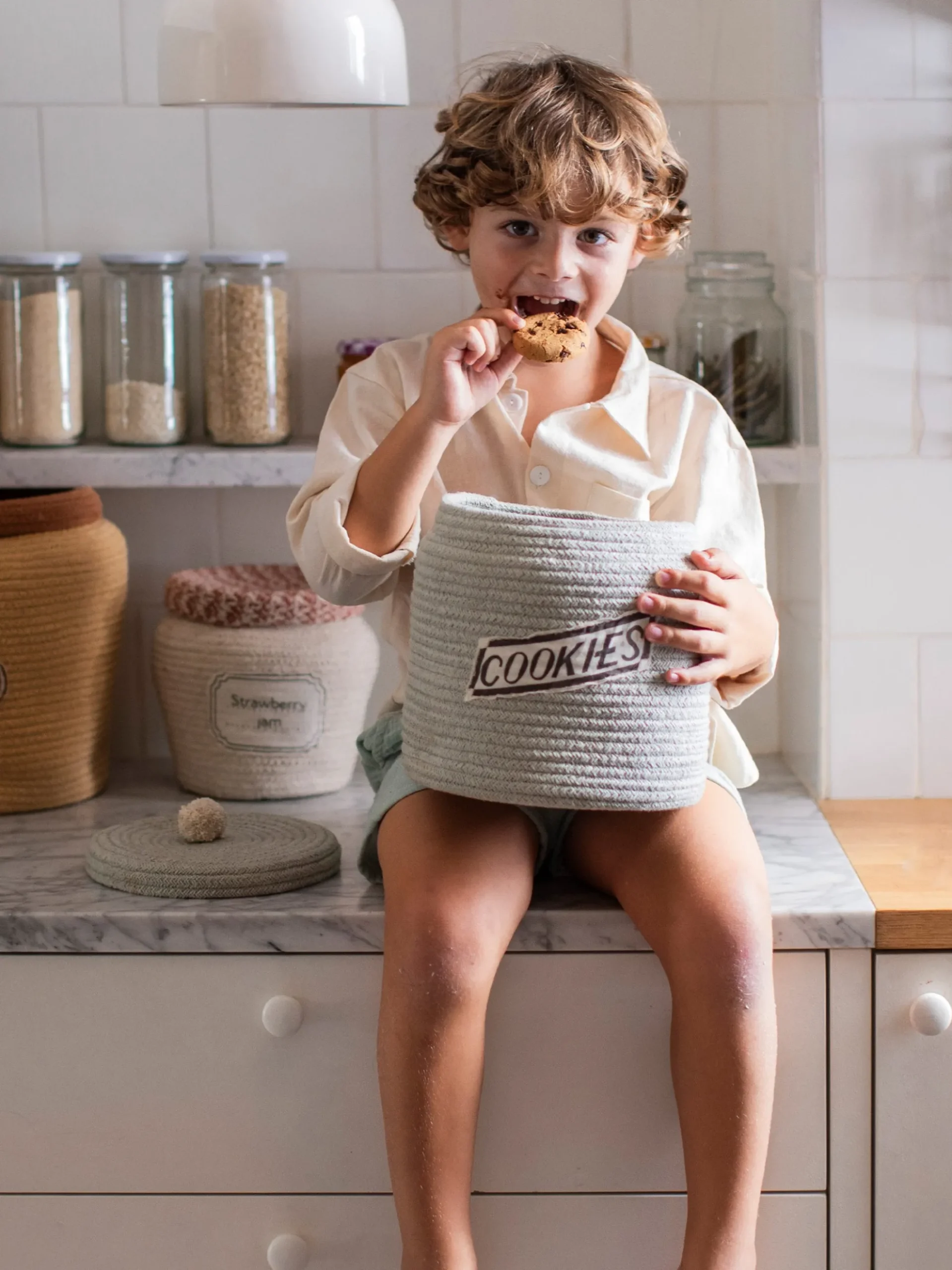 Cesto portaoggetti per bambini fatto a mano Cookie Jar