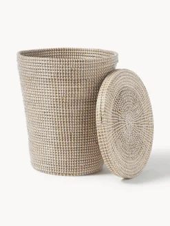 Cesto in fibra naturale con coperchio Aleya