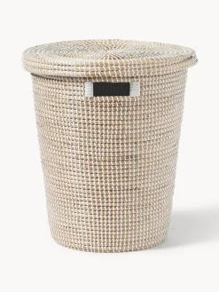 Cesto in fibra naturale con coperchio Aleya