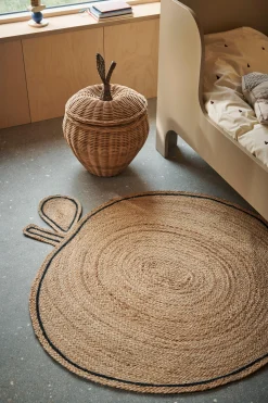 Cesto in rattan fatto a mano Apple