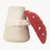Cesto portaoggetti per bambini fatto a mano Back To School con coperchio