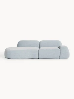 Chaise componibile 3 posti in bouclé Wolke
