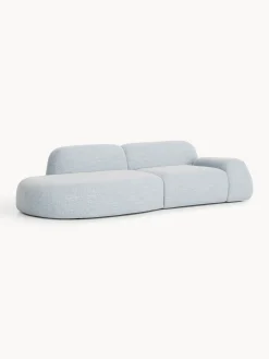Chaise componibile 3 posti in bouclé Wolke