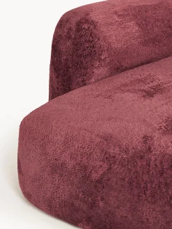Chaise longue componibile 3 posti in teddy bouclé Wolke