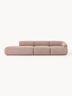 Chaise longue componibile 2 posti in bouclé Sofia