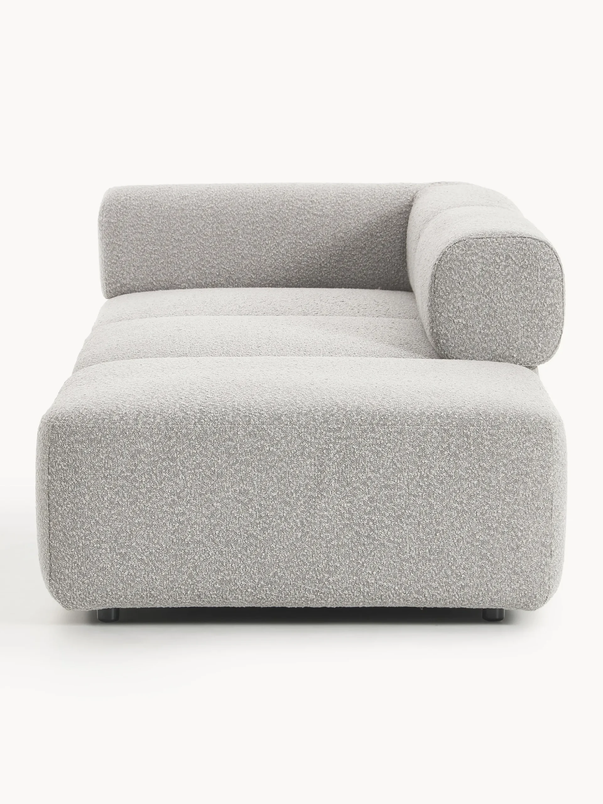 Chaise longue componibile in bouclé Anton