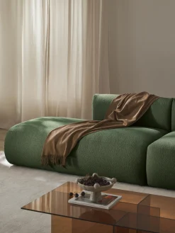 Chaise longue componibile in bouclé Sofia