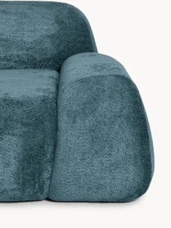 Chaise longue componibile 3 posti in teddy bouclé Wolke