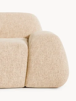 Chaise longue componibile 3 posti in bouclé Wolke