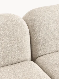 Chaise longue componibile 3 posti in bouclé Wolke