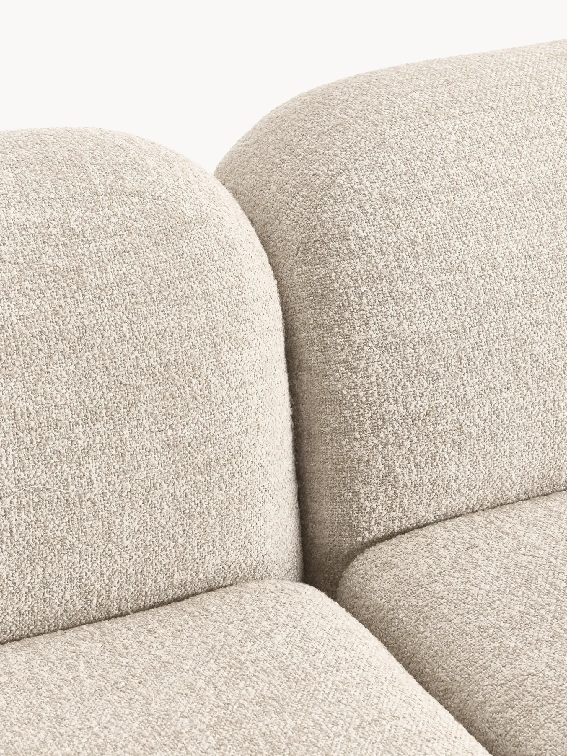 Chaise longue componibile 3 posti in bouclé Wolke