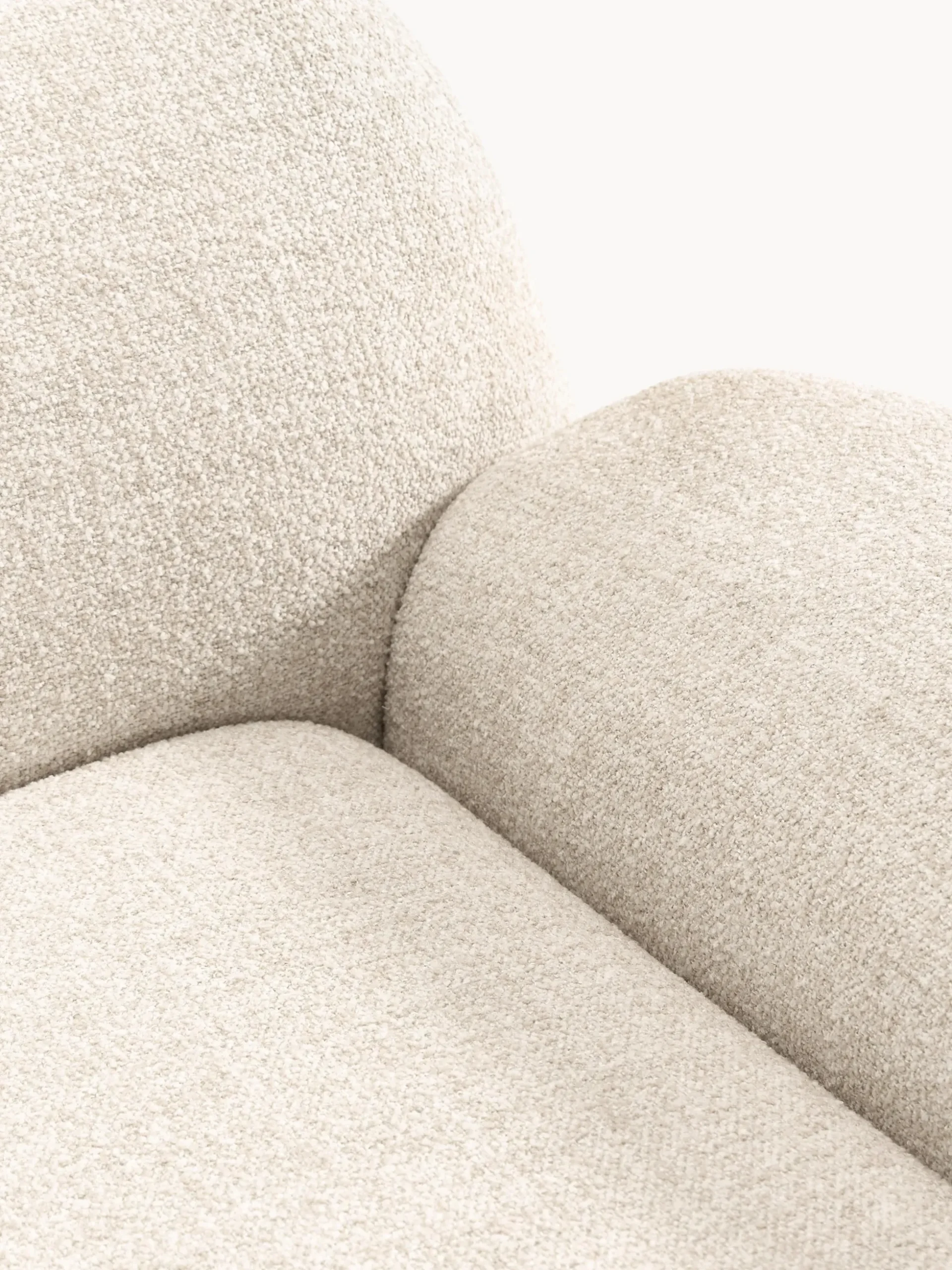 Chaise longue componibile 3 posti in bouclé Wolke
