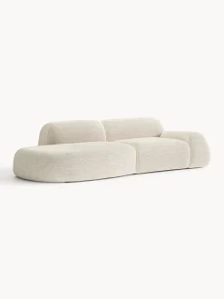 Chaise longue componibile 3 posti in bouclé Wolke