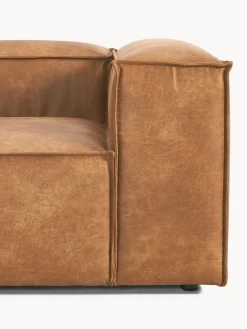Chaise longue componibile in pelle Lennon