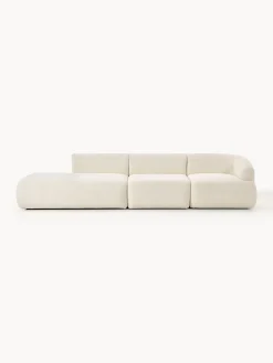 Chaise longue componibile XL in teddy Sofia