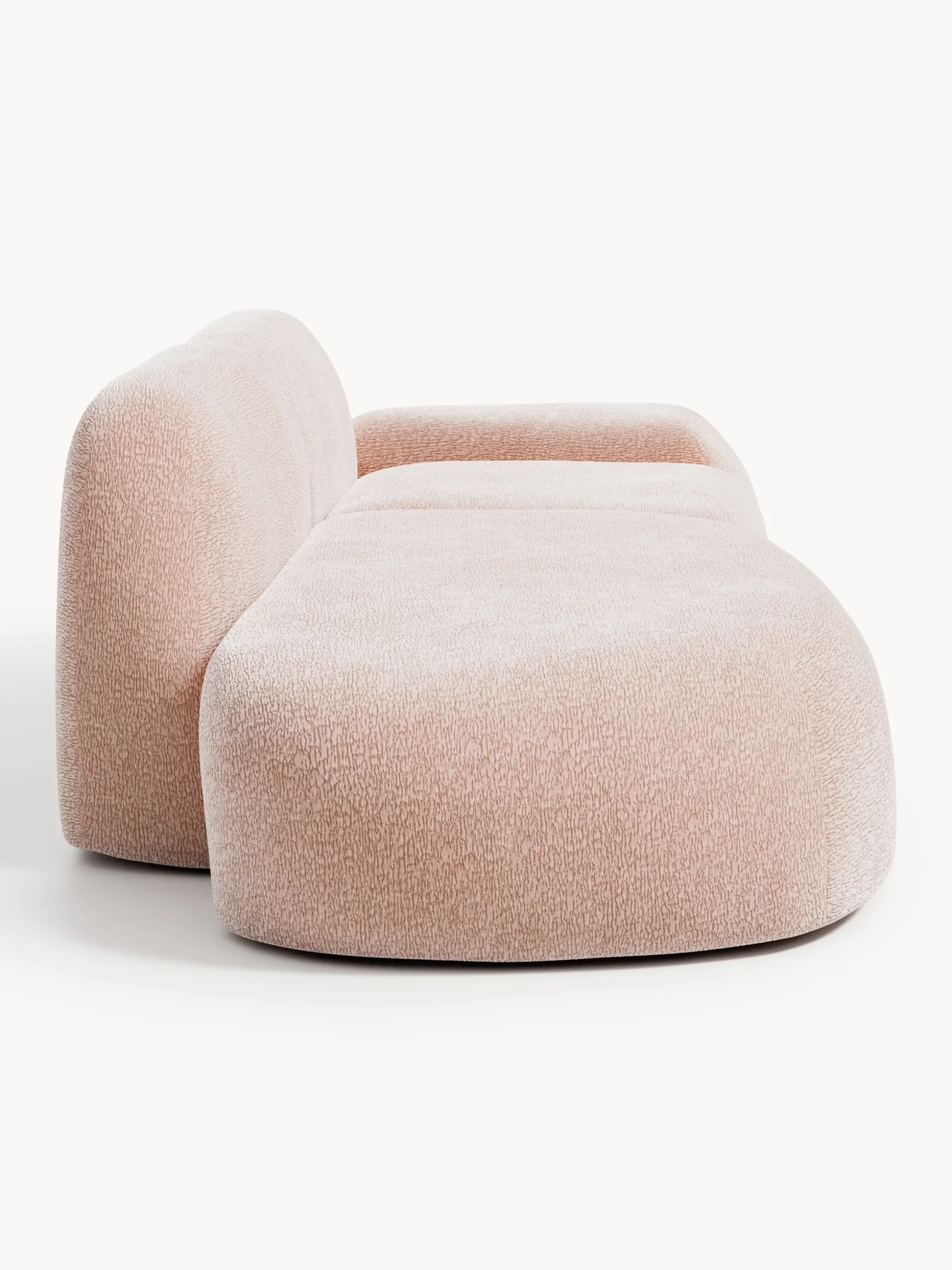 Chaise longue componibile 3 posti in teddy Wolke