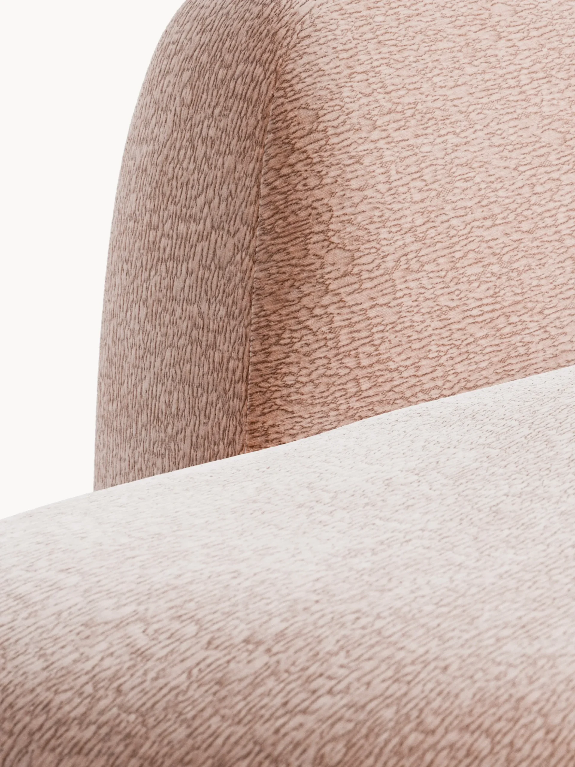 Chaise longue componibile 3 posti in teddy Wolke