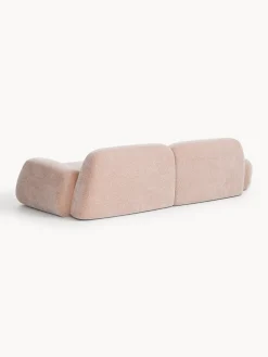 Chaise longue componibile 3 posti in teddy Wolke