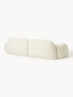 Chaise longue componibile 3 posti in teddy Wolke