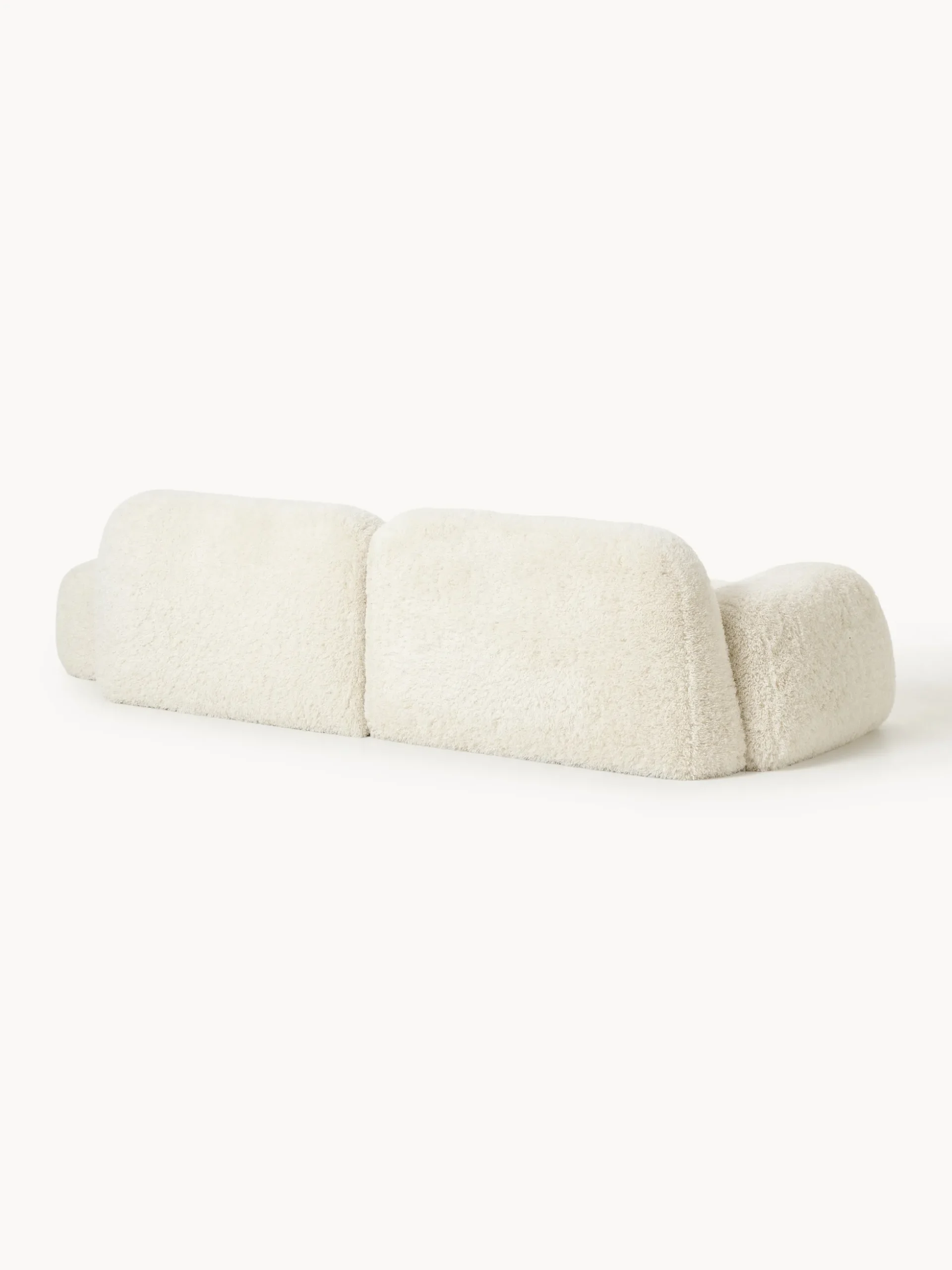 Chaise longue componibile 3 posti in teddy Wolke