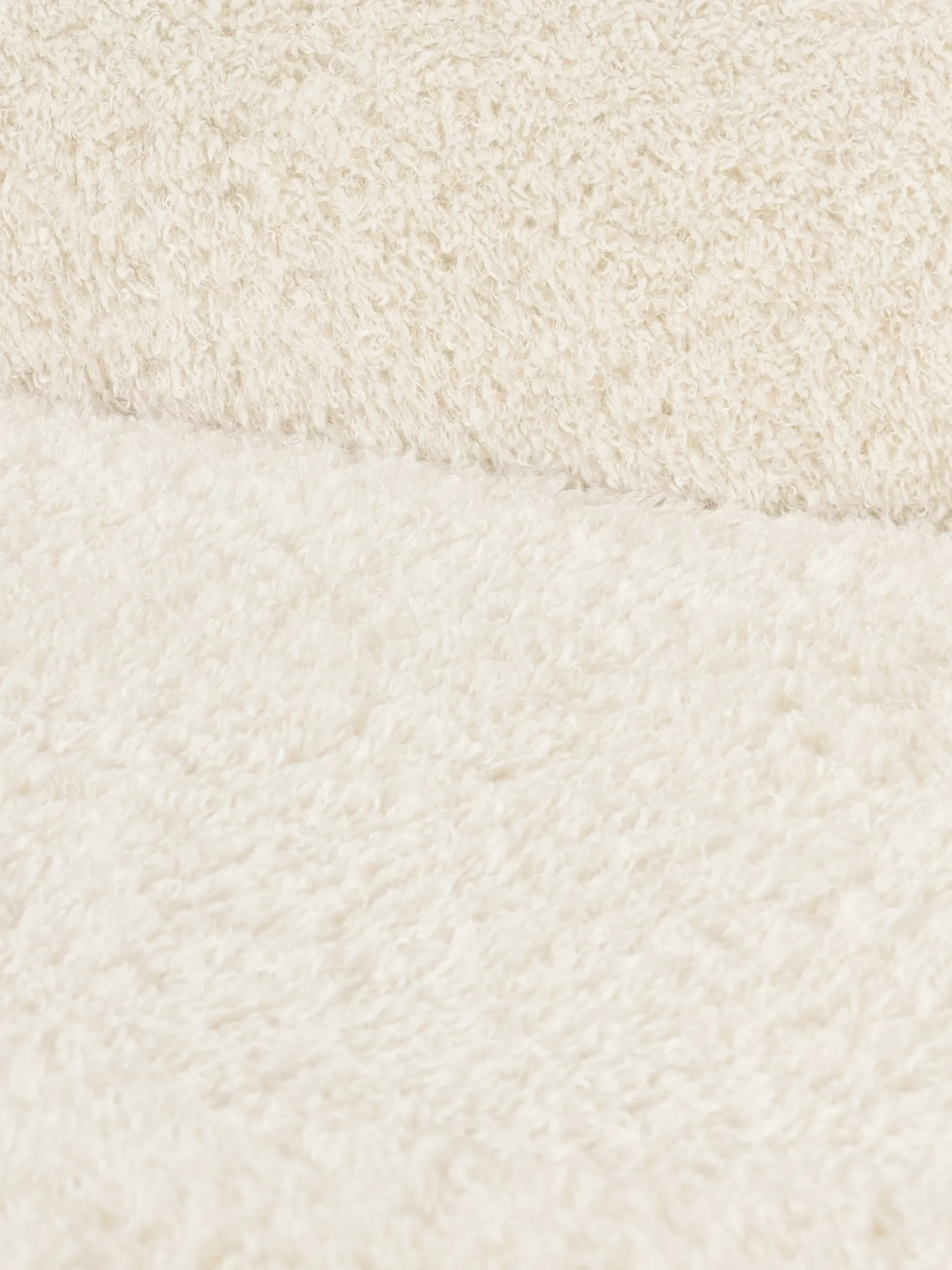 Chaise longue componibile 3 posti in teddy Wolke