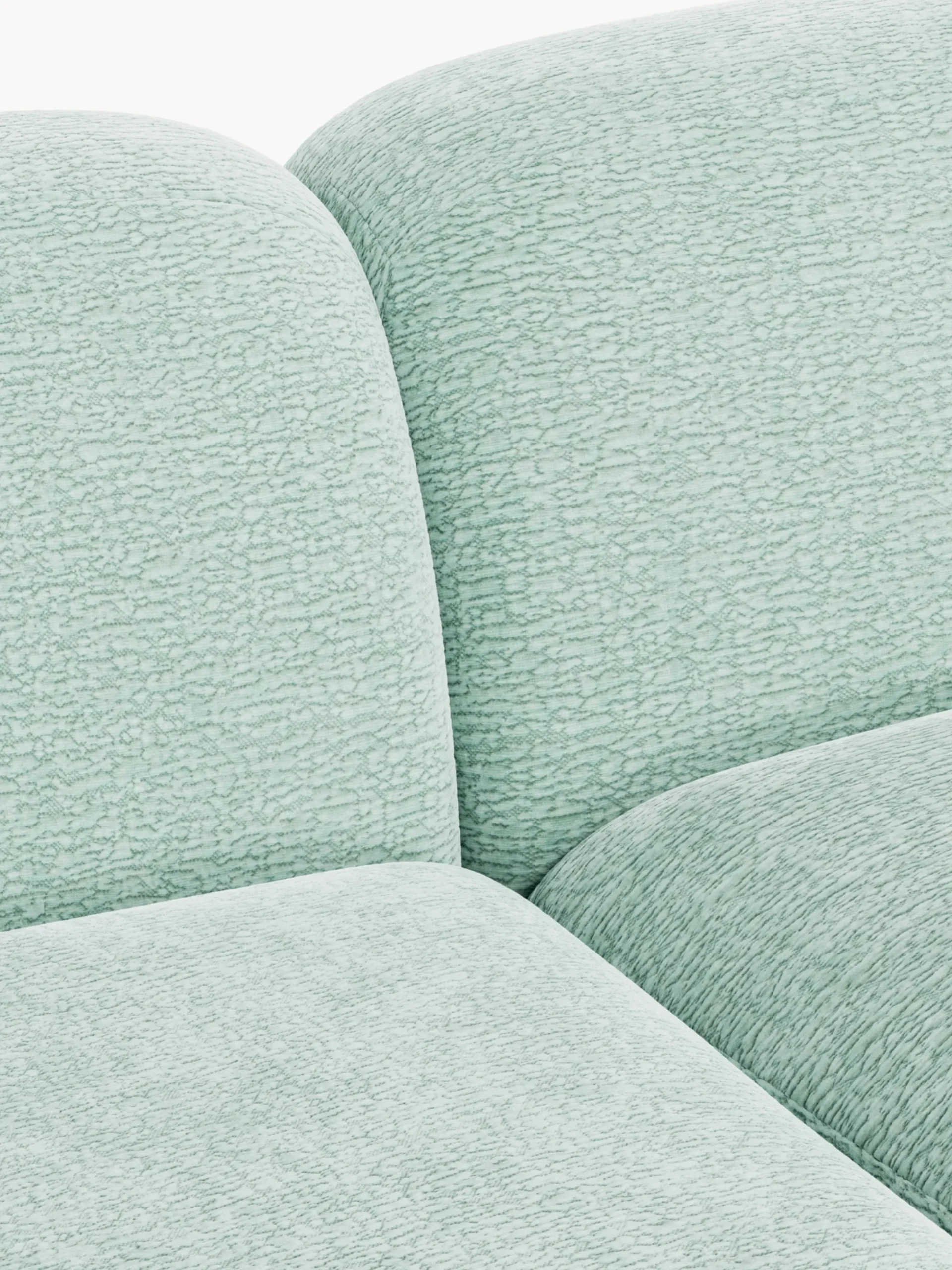 Chaise longue componibile 3 posti in teddy Wolke