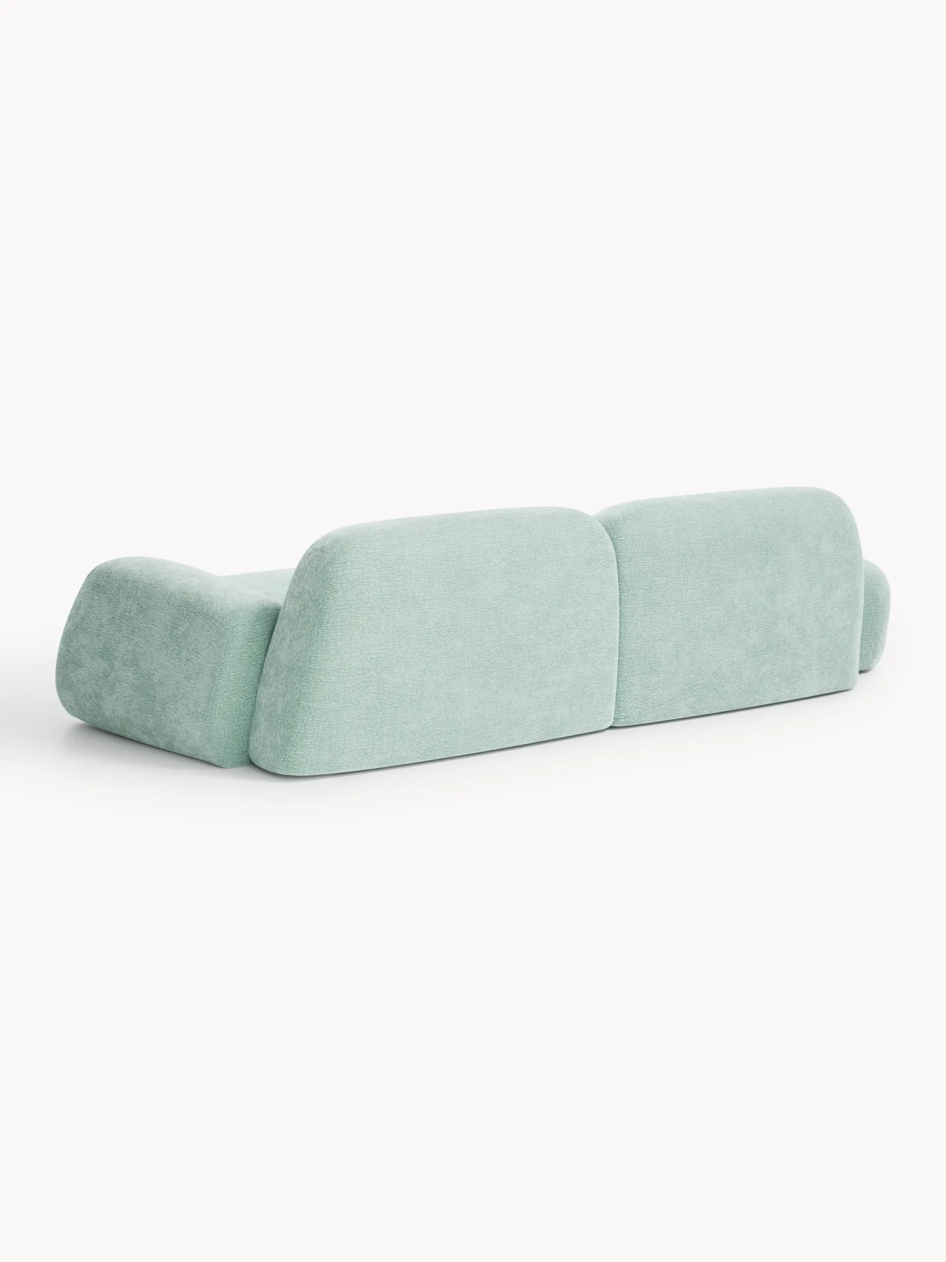 Chaise longue componibile 3 posti in teddy Wolke