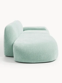 Chaise longue componibile 3 posti in teddy Wolke