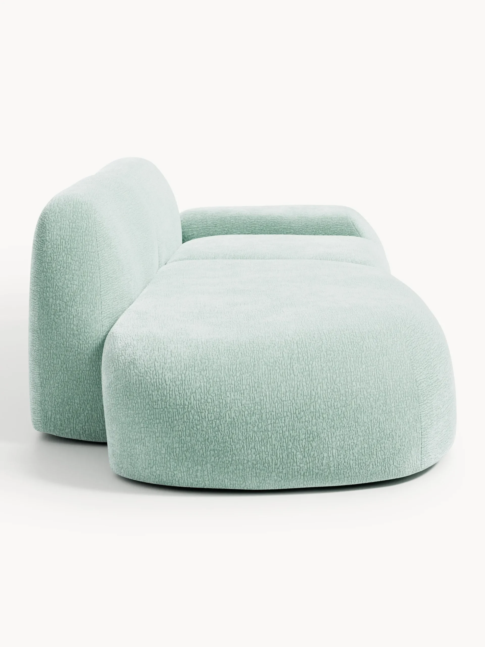 Chaise longue componibile 3 posti in teddy Wolke