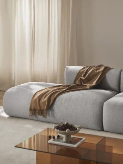Chaise longue componibile in bouclé Sofia